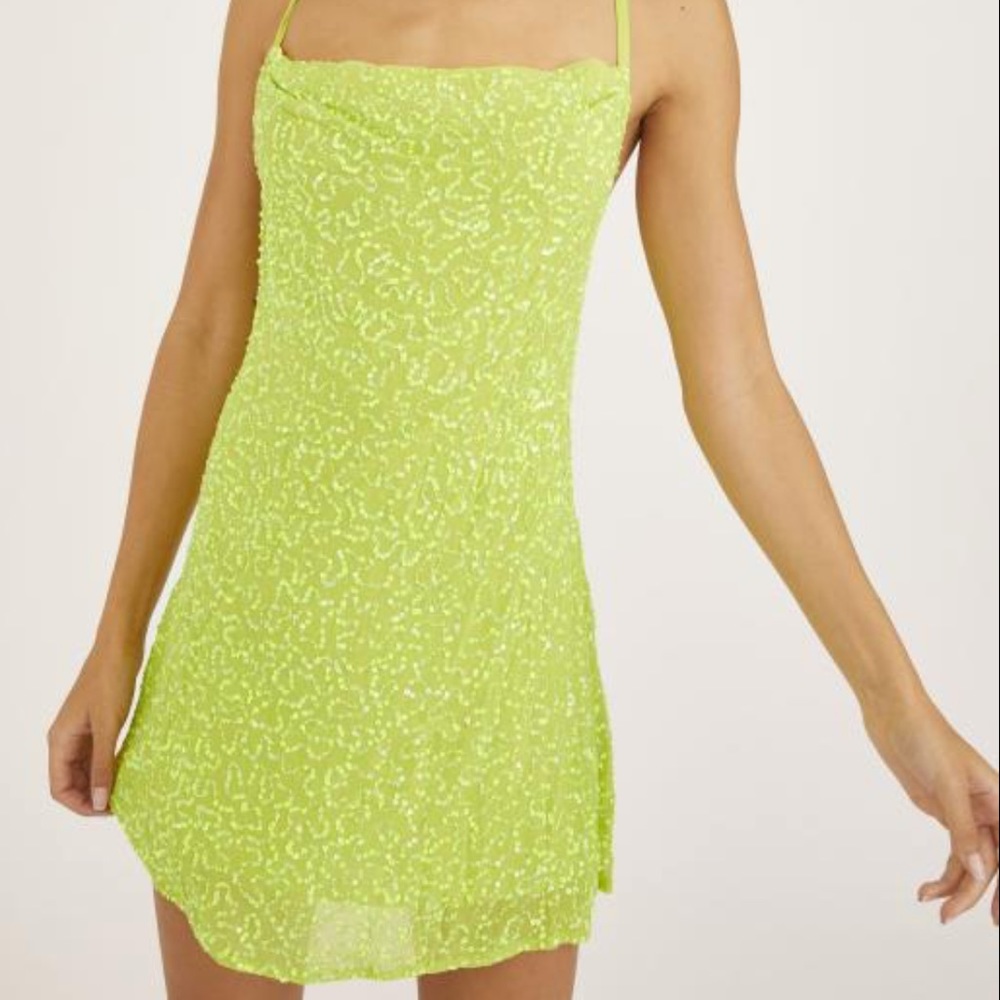 Show me your mumu sequin slip dress
